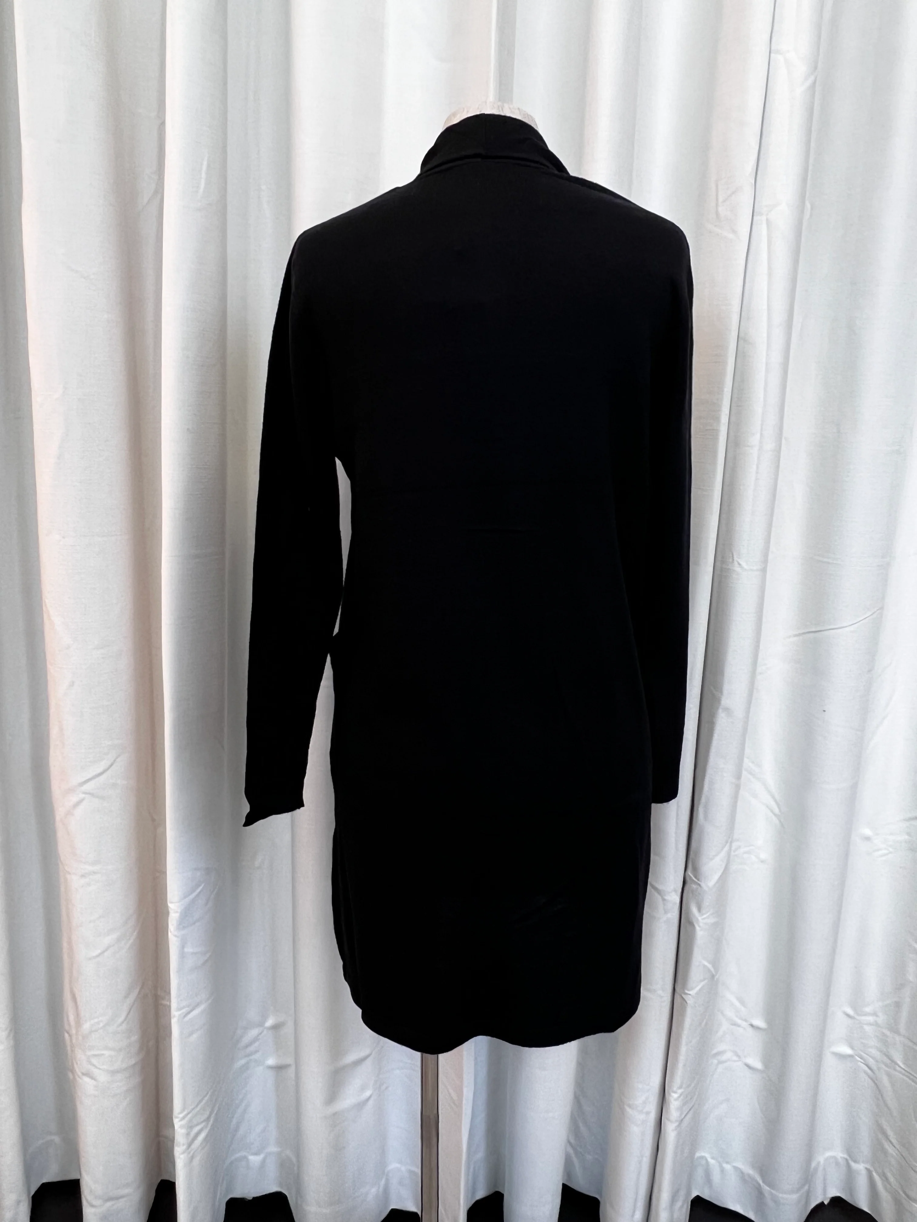 Elegant Knit Cardigan - Black