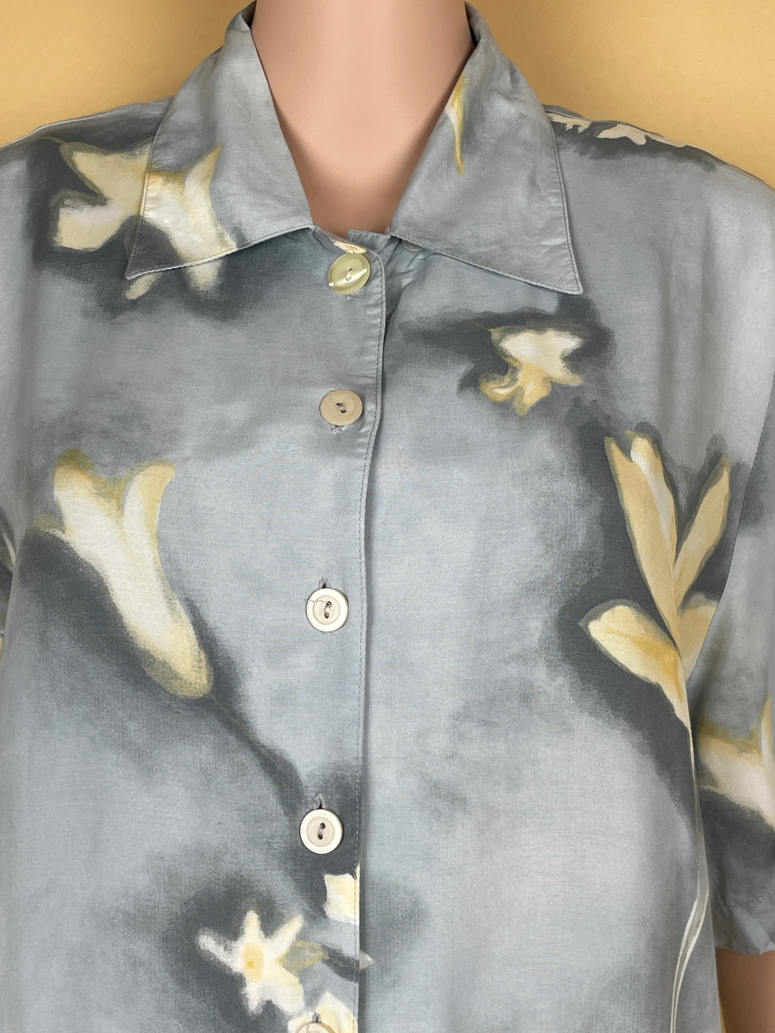 Elegant Floral Pattern Women'S Shirt