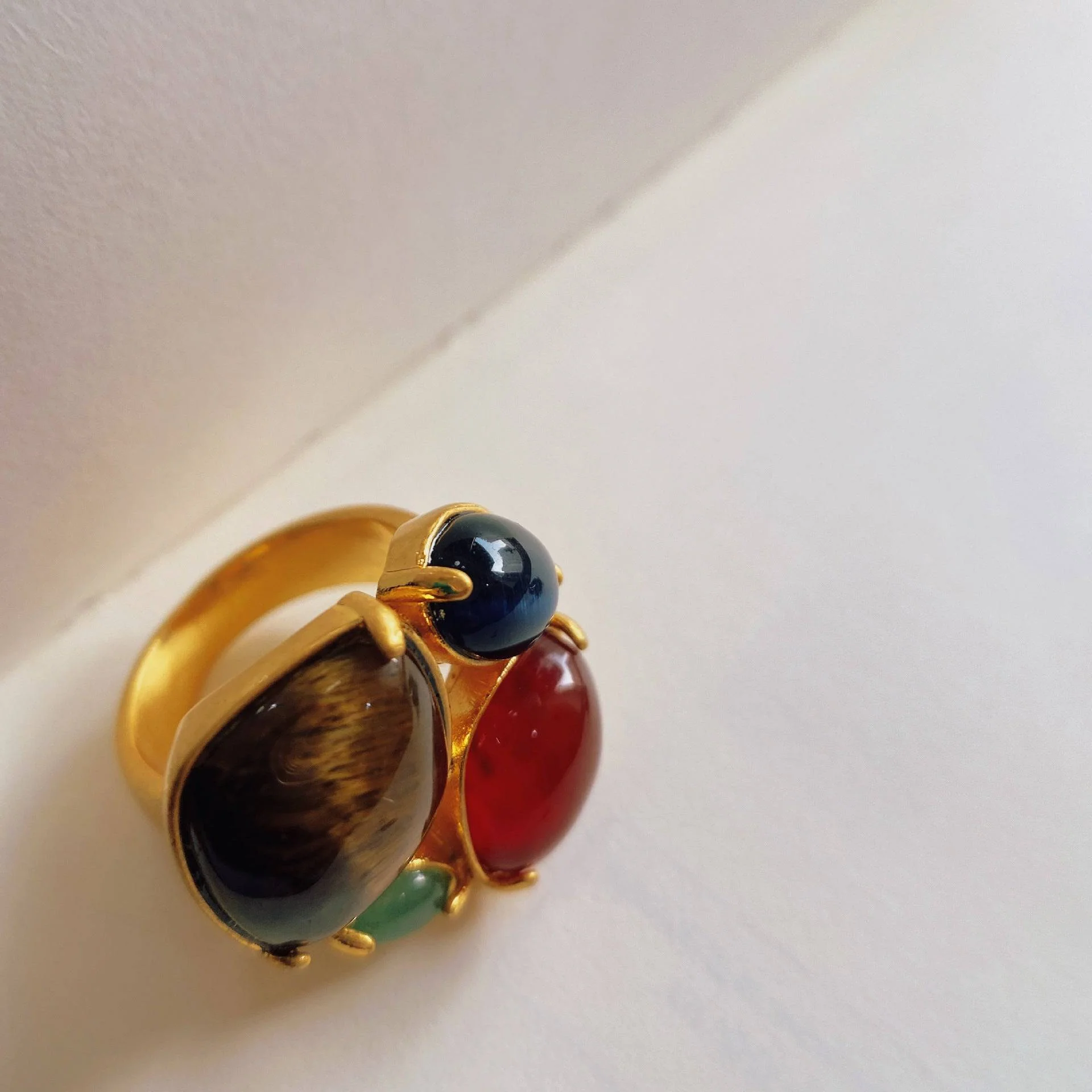 Chic Multi-Stone Garden Ring