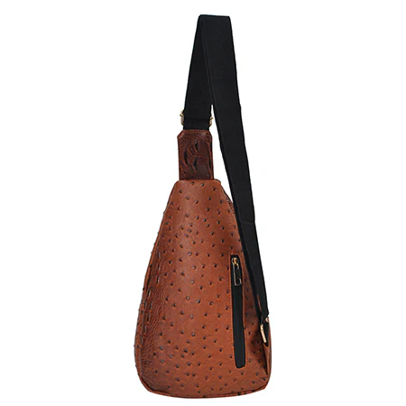 Vintage-Style Faux Leather Sling Bag