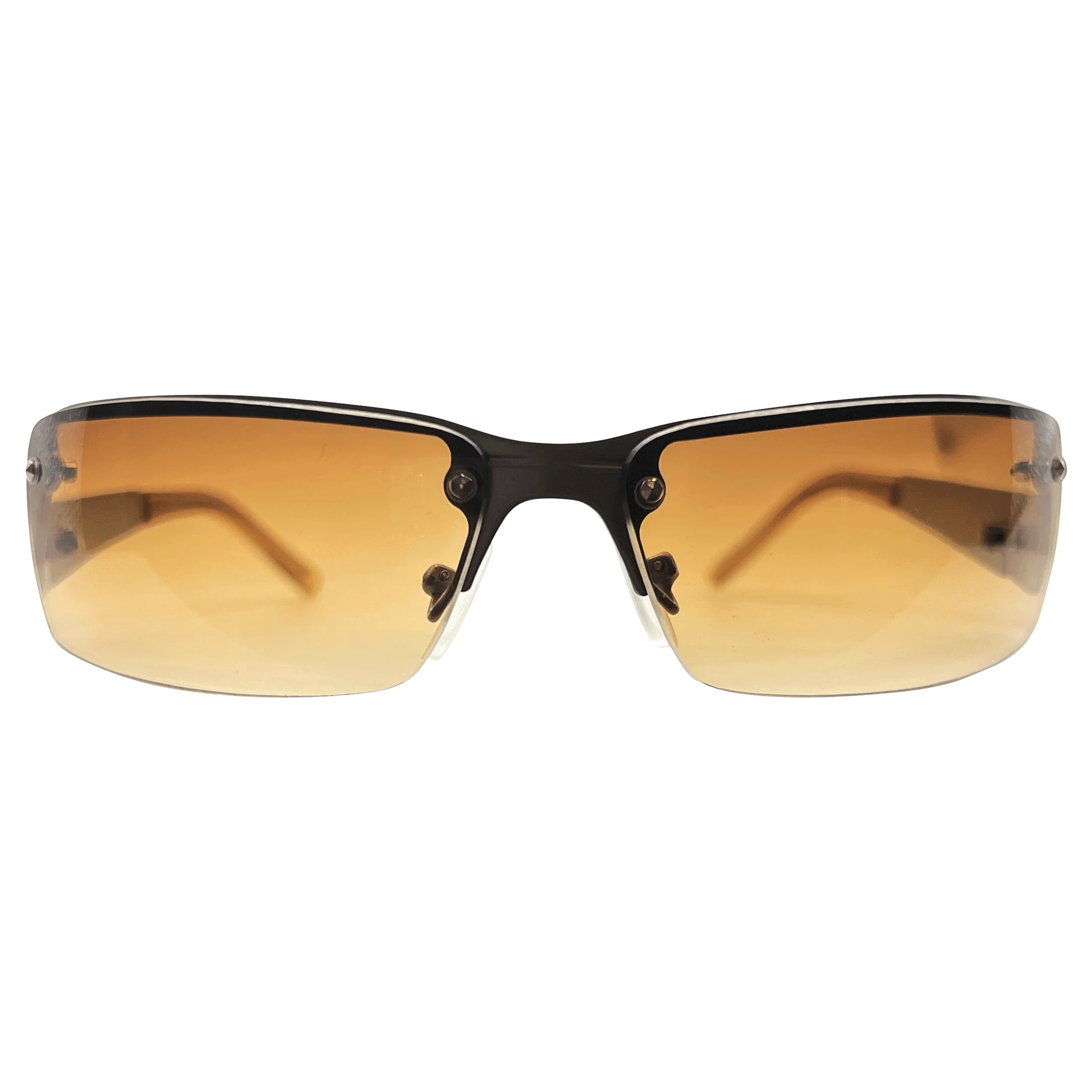 Stylish Semi-Rimless Rectangular Sunglasses