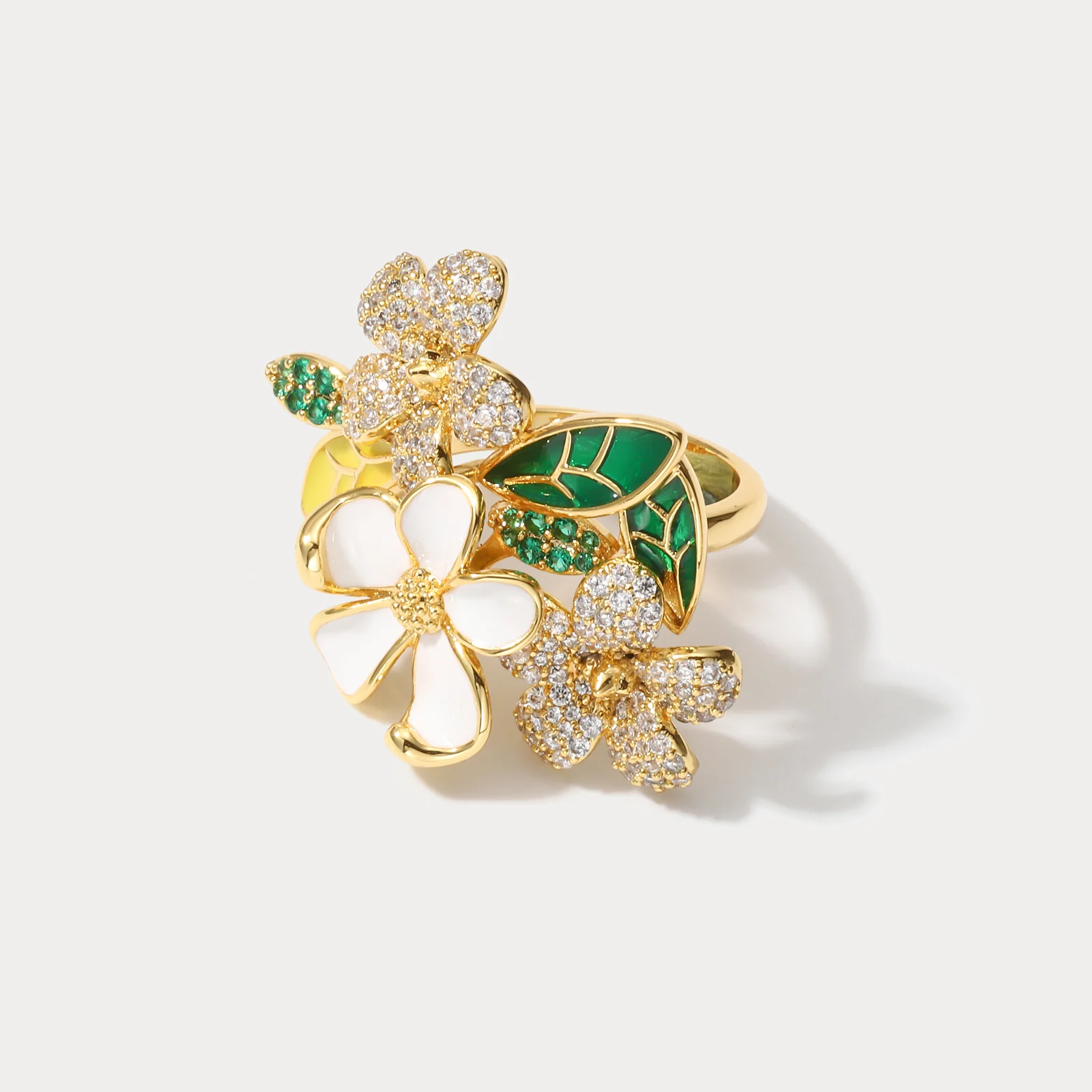 Elegant Floral Fantasy Ring